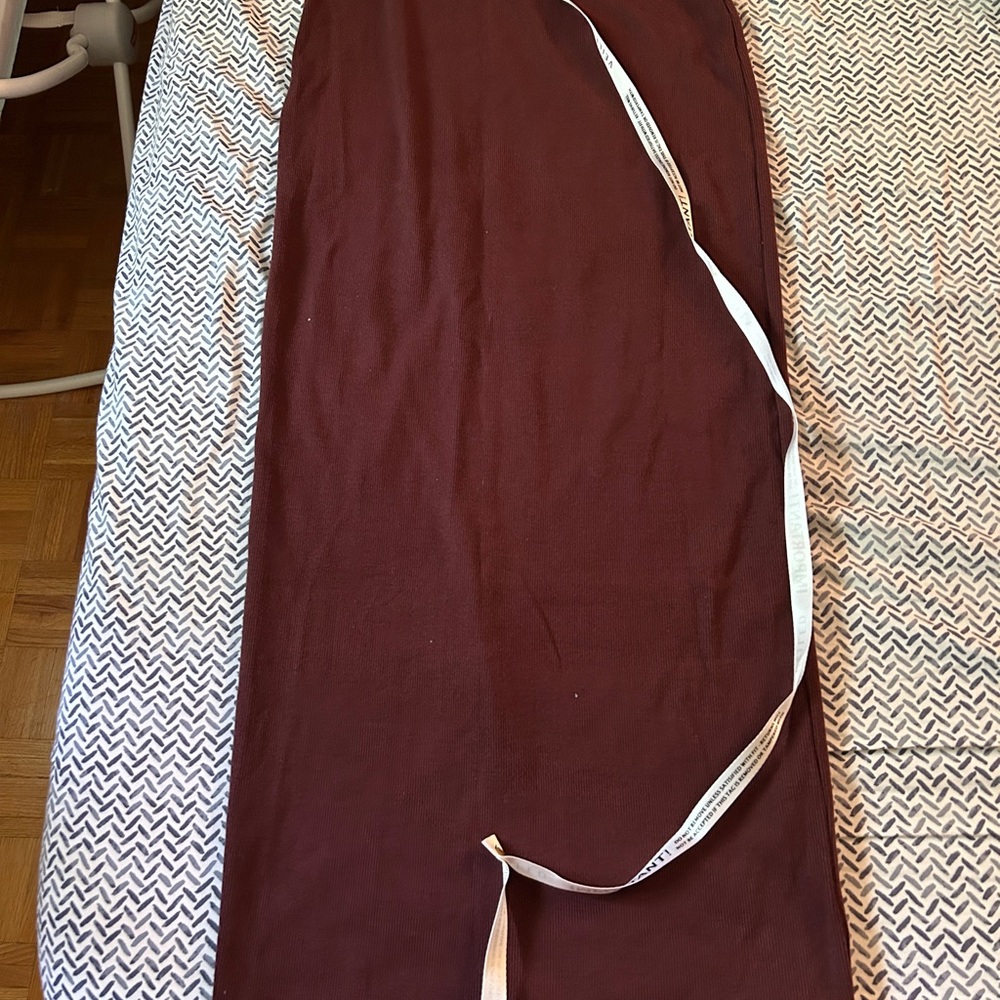 Veiled Ribbed Maxi Skirt M - Picture 3 of 5
